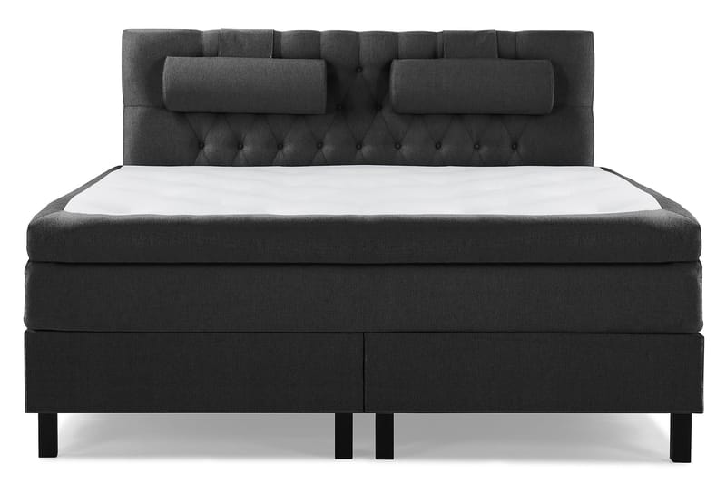 Komplett Sängpaket Olivia 160x200 Diamant Sänggavel Svart/Gr - Polyeter Nackkudde Stor - Möbler - Säng - Kontinentalsäng
