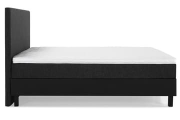 Komplett Sängpaket Olivia 160x200 Slät Gavel Svart/Grå/PU - Skum - Möbler - Säng - Kontinentalsäng
