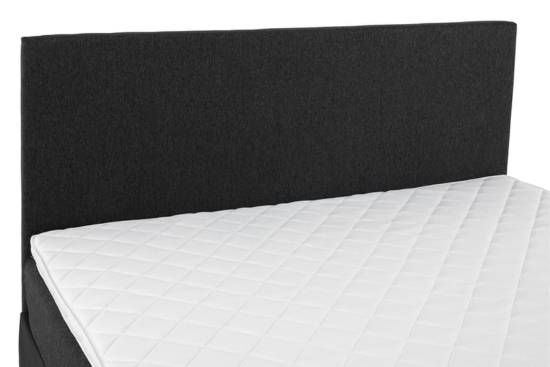 Komplett Sängpaket Olivia 160x200 Slät Gavel Svart/Grå/PU - Skum - Möbler - Säng - Kontinentalsäng