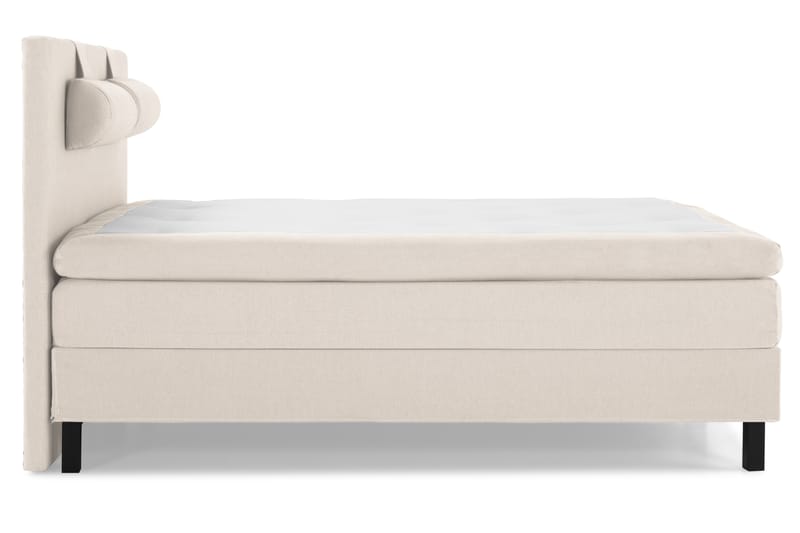 Komplett Sängpaket Olivia 160x200 Slät Sänggavel Beige - Memory Nackkudde Stor - Möbler - Säng - Kontinentalsäng