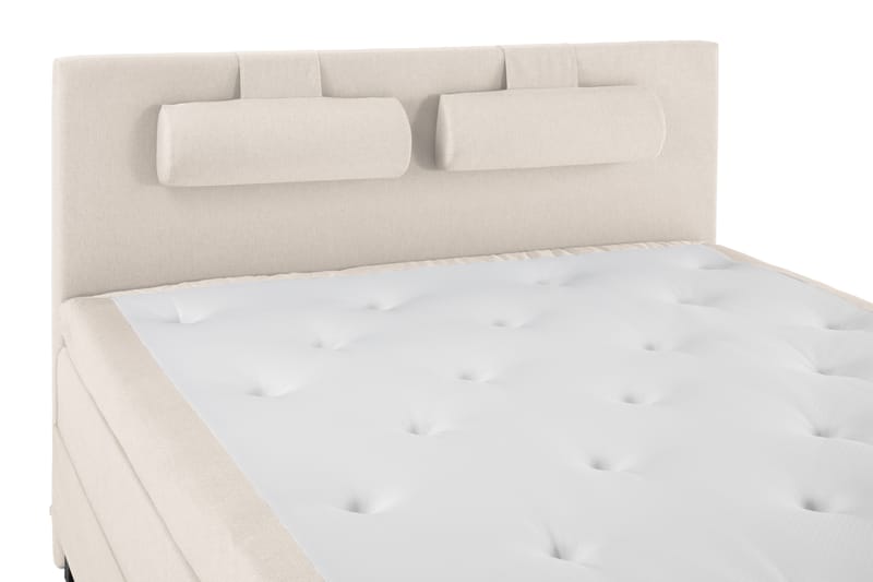 Komplett Sängpaket Olivia 160x200 Slät Sänggavel Beige - Memory Nackkudde Stor - Möbler - Säng - Kontinentalsäng