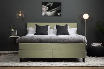 Komplett Sängpaket Olivia 160x200 Slät Sänggavel Grön - Latex - Möbler - Säng - Kontinentalsäng