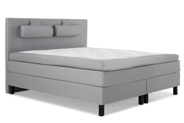Komplett Sängpaket Olivia 160x200 Slät Sänggavel Ljusgrå - Memory Nackkudde Stor - Möbler - Säng - Kontinentalsäng