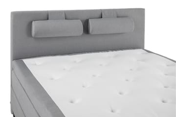 Komplett Sängpaket Olivia 160x200 Slät Sänggavel Ljusgrå - Memory Nackkudde Stor - Möbler - Säng - Kontinentalsäng