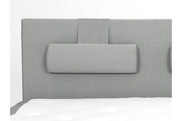 Komplett Sängpaket Olivia 160x200 Slät Sänggavel Ljusgrå - Skum Nackkudde Stor - Möbler - Säng - Kontinentalsäng