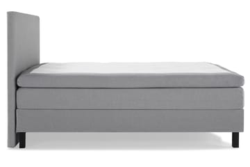 Komplett Sängpaket Olivia 160x200 Slät Sänggavel Ljusgrå - Polyeter - Möbler - Säng - Kontinentalsäng
