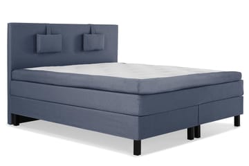 Komplett Sängpaket Olivia 160x200 Slät Sänggavel Mörkblå - Latex Nackkudde Liten - Möbler - Säng - Kontinentalsäng