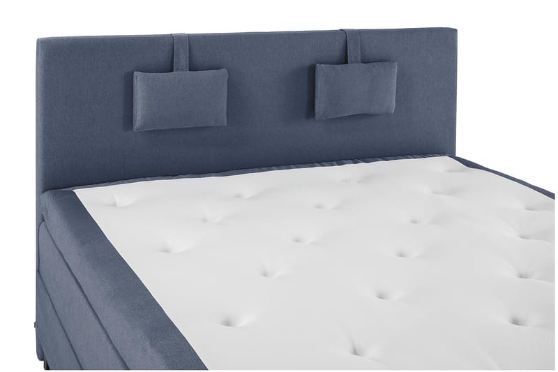 Komplett Sängpaket Olivia 160x200 Slät Sänggavel Mörkblå - Latex Nackkudde Liten - Möbler - Säng - Kontinentalsäng