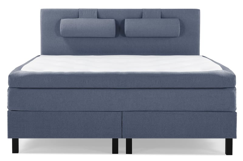 Komplett Sängpaket Olivia 160x200 Slät Sänggavel Mörkblå - Polyeter Nackkudde Stor - Möbler - Säng - Kontinentalsäng