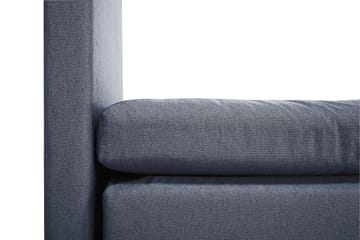 Komplett Sängpaket Olivia 160x200 Slät Sänggavel Mörkblå - Polyeter - Möbler - Säng - Kontinentalsäng