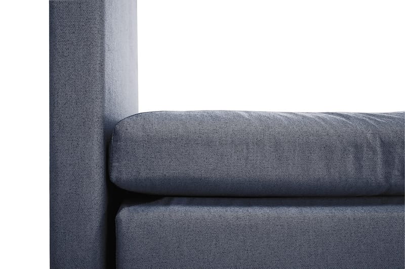 Komplett Sängpaket Olivia 160x200 Slät Sänggavel Mörkblå - Polyeter - Möbler - Säng - Kontinentalsäng