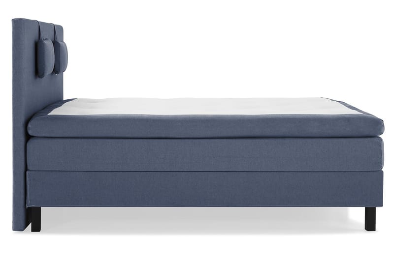 Komplett Sängpaket Olivia 160x200 Slät Sänggavel Mörkblå - Polyeter Nackkudde Liten - Möbler - Säng - Kontinentalsäng