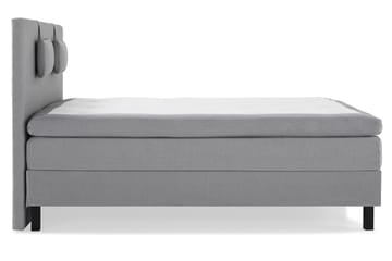 Komplett Sängpaket Olivia 160x200 Slät Sänggavel Mellangrå - Latex Nackkudde Liten - Möbler - Säng - Kontinentalsäng
