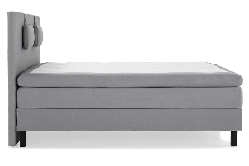 Komplett Sängpaket Olivia 160x200 Slät Sänggavel Mellangrå - Latex Nackkudde Liten - Möbler - Säng - Kontinentalsäng