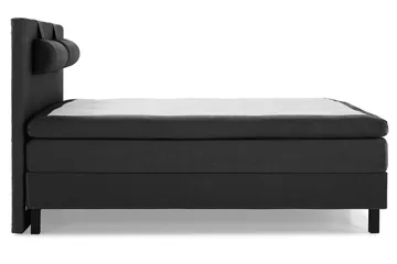 Komplett Sängpaket Olivia 160x200 Slät Sänggavel Svart/Grå - Latex Nackkudde Stor - Möbler - Säng - Kontinentalsäng