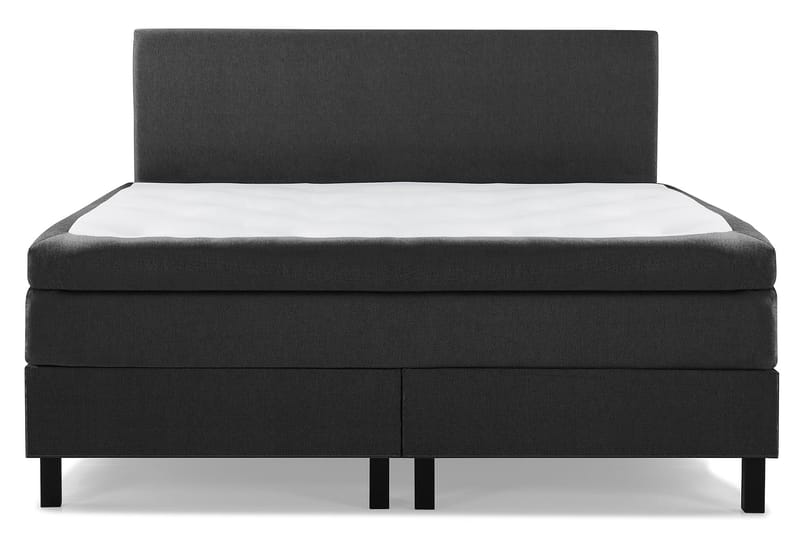 Komplett Sängpaket Olivia 160x200 Slät Sänggavel Svart/Grå - Latex - Möbler - Säng - Kontinentalsäng