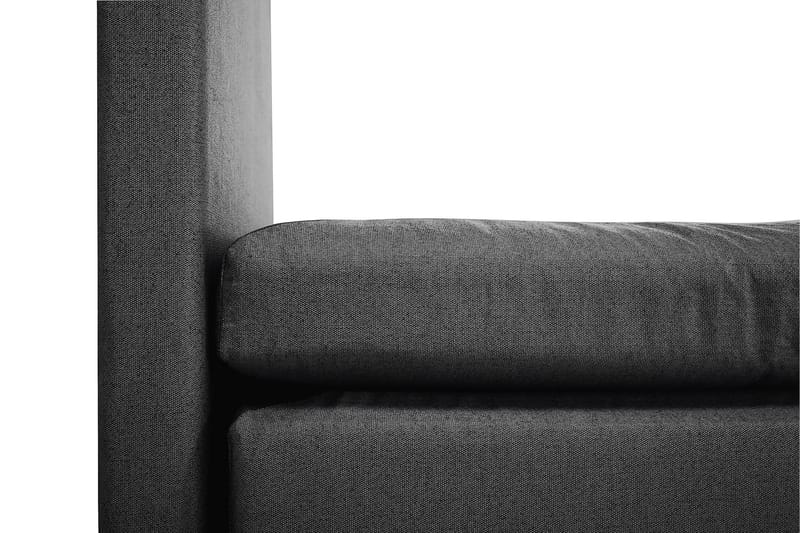 Komplett Sängpaket Olivia 160x200 Slät Sänggavel Svart/Grå - Memory Nackkudde Liten - Möbler - Säng - Kontinentalsäng