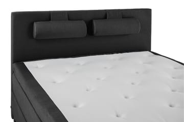 Komplett Sängpaket Olivia 160x200 Slät Sänggavel Svart/Grå - Polyeter Nackkudde Stor - Möbler - Säng - Kontinentalsäng