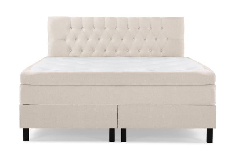 Komplett Sängpaket Olivia 180x200 Diamant Sänggavel Beige - Latex - Möbler - Säng - Kontinentalsäng