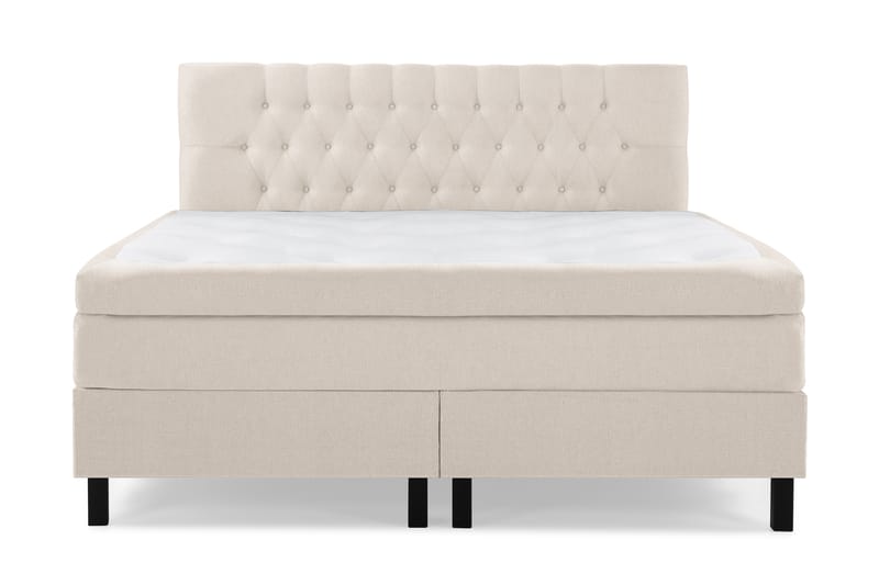 Komplett Sängpaket Olivia 180x200 Diamant Sänggavel Beige - Memory - Möbler - Säng - Kontinentalsäng