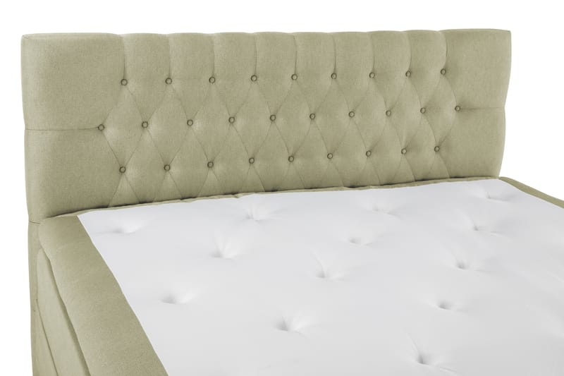 Komplett Sängpaket Olivia 180x200 Diamant Sänggavel Grön - Latex - Kontinentalsäng - Dubbelsäng - Komplett sängpaket