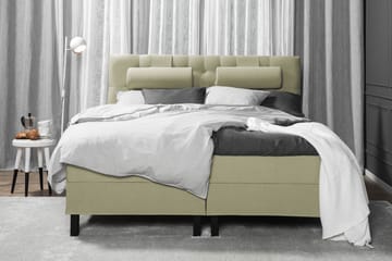 Komplett Sängpaket Olivia 180x200 Diamant Sänggavel Grön - Skum Nackkudde Stor - Möbler - Säng - Kontinentalsäng