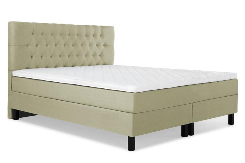 Komplett Sängpaket Olivia 180x200 Diamant Sänggavel Grön - Skum - Möbler - Säng - Kontinentalsäng