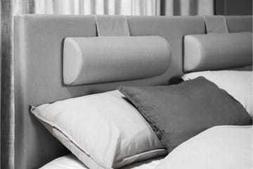 Komplett Sängpaket Olivia 180x200 Diamant Sänggavel Ljusgrå - Latex Nackkudde Stor - Möbler - Säng - Kontinentalsäng