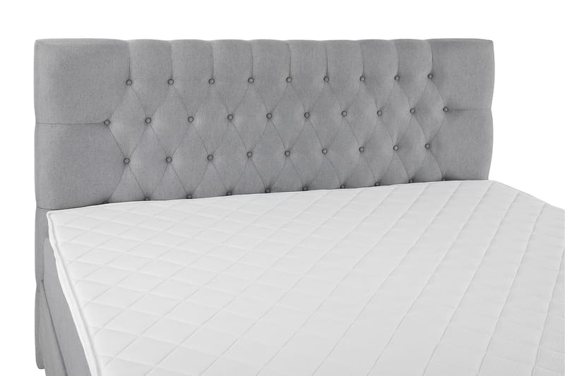 Komplett Sängpaket Olivia 180x200 Diamant Sänggavel Ljusgrå - Skum - Möbler - Säng - Kontinentalsäng