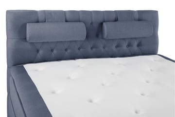 Komplett Sängpaket Olivia 180x200 Diamant Sänggavel Mörkblå - Latex Nackkudde Stor - Möbler - Säng - Kontinentalsäng