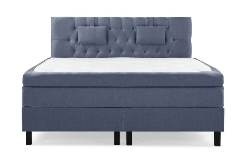 Komplett Sängpaket Olivia 180x200 Diamant Sänggavel Mörkblå - Memory Nackkudde Liten - Möbler - Säng - Kontinentalsäng