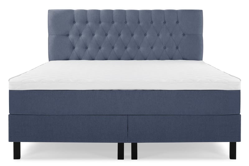 Komplett Sängpaket Olivia 180x200 Diamant Sänggavel Mörkblå - Skum - Möbler - Säng - Kontinentalsäng
