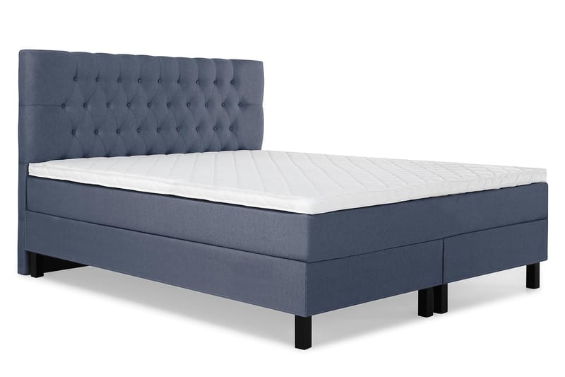 Komplett Sängpaket Olivia 180x200 Diamant Sänggavel Mörkblå - Skum - Möbler - Säng - Kontinentalsäng