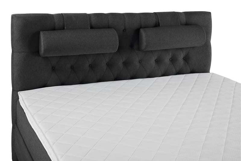 Komplett Sängpaket Olivia 180x200 Diamant Sänggavel Svart/Gr - Skum Nackkudde Stor - Möbler - Säng - Kontinentalsäng