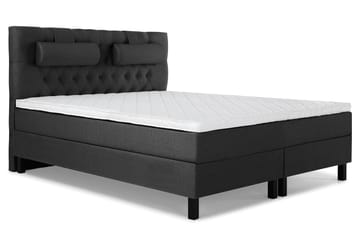 Komplett Sängpaket Olivia 180x200 Diamant Sänggavel Svart/Gr - Skum Nackkudde Stor - Möbler - Säng - Kontinentalsäng