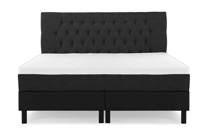 Komplett Sängpaket Olivia 180x200 Diamant Sänggavel Svart/Gr - Skum - Möbler - Säng - Kontinentalsäng