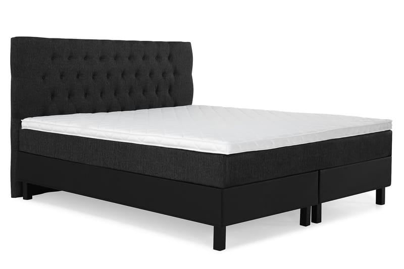 Komplett Sängpaket Olivia 180x200 Diamant Sänggavel Svart/Gr - Skum - Möbler - Säng - Kontinentalsäng
