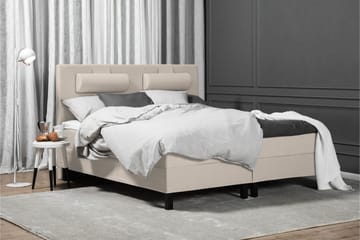 Komplett Sängpaket Olivia 180x200 Slät Sänggavel Beige - Skum - Möbler - Säng - Kontinentalsäng