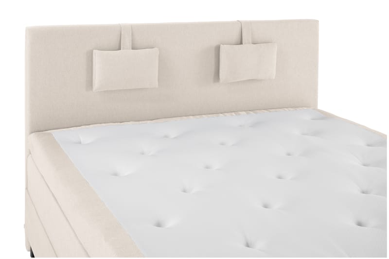 Komplett Sängpaket Olivia 180x200 Slät Sänggavel Beige - Polyeter Nackkudde Liten - Möbler - Säng - Kontinentalsäng