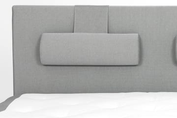 Komplett Sängpaket Olivia 180x200 Slät Sänggavel Ljusgrå - Skum Nackkudde Stor - Möbler - Säng - Kontinentalsäng