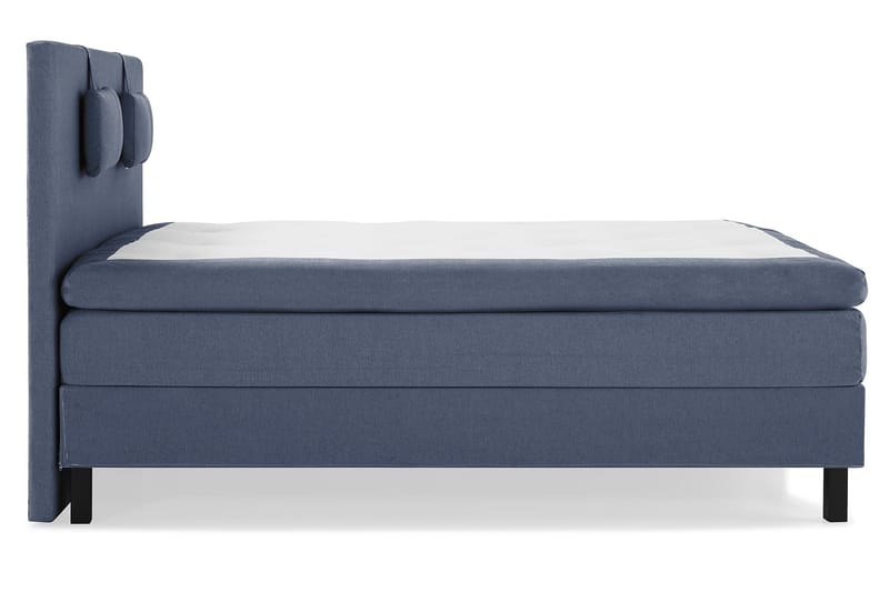 Komplett Sängpaket Olivia 180x200 Slät Sänggavel Mörkblå - Memory Nackkudde Liten - Kontinentalsäng - Dubbelsäng - Komplett sängpaket