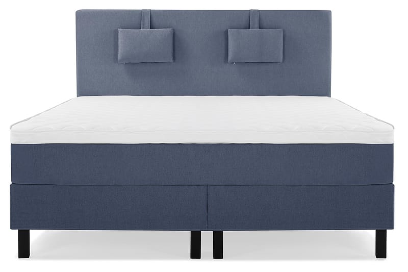 Komplett Sängpaket Olivia 180x200 Slät Sänggavel Mörkblå - Skum Nackkudde Liten - Möbler - Säng - Kontinentalsäng
