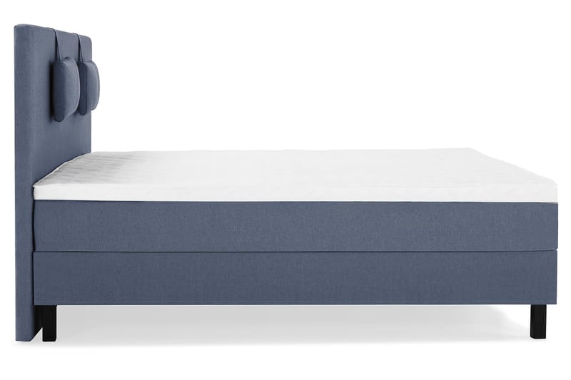 Komplett Sängpaket Olivia 180x200 Slät Sänggavel Mörkblå - Skum Nackkudde Liten - Möbler - Säng - Kontinentalsäng