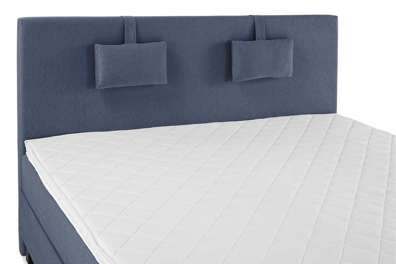 Komplett Sängpaket Olivia 180x200 Slät Sänggavel Mörkblå - Skum Nackkudde Liten - Möbler - Säng - Kontinentalsäng