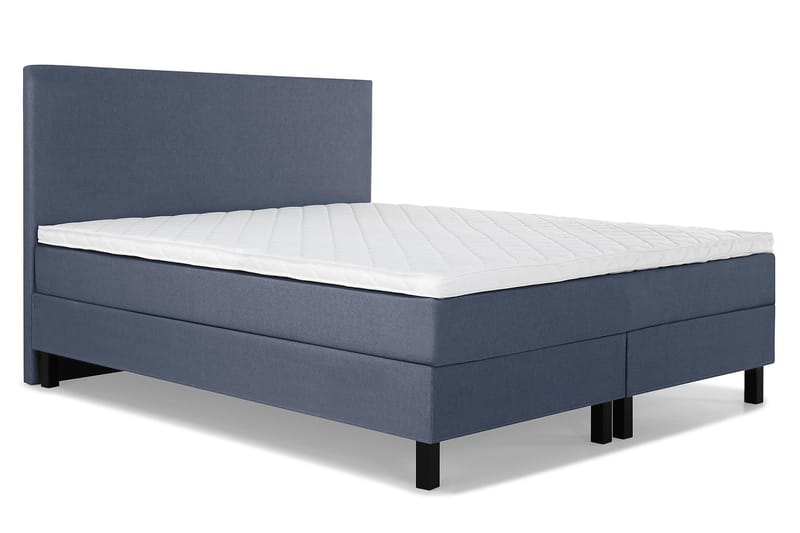 Komplett Sängpaket Olivia 180x200 Slät Sänggavel Mörkblå - Skum - Möbler - Säng - Kontinentalsäng