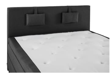 Komplett Sängpaket Olivia 180x200 Slät Sänggavel Svart/Grå - Latex Nackkudde Liten - Möbler - Säng - Kontinentalsäng