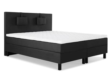 Komplett Sängpaket Olivia 180x200 Slät Sänggavel Svart/Grå - Skum Nackkudde Liten - Möbler - Säng - Kontinentalsäng