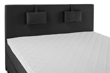 Komplett Sängpaket Olivia 180x200 Slät Sänggavel Svart/Grå - Skum Nackkudde Liten - Möbler - Säng - Kontinentalsäng