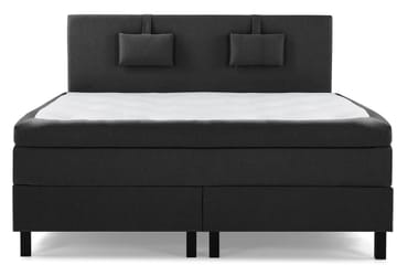 Komplett Sängpaket Olivia 180x200 Slät Sänggavel Svart/Grå
