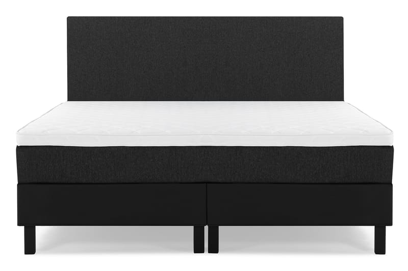 Komplett Sängpaket Olivia 180x200 Slät Sänggavel Svart/Grå/P - Skum - Möbler - Säng - Kontinentalsäng
